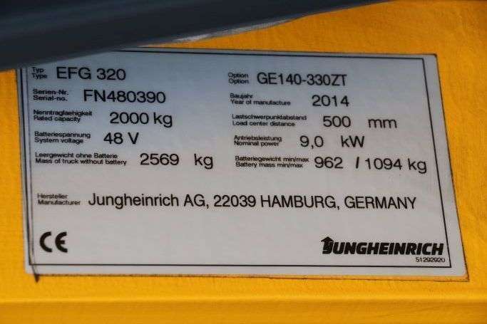 JUNGHEINRICH EFG320 vorkheftruck-photo