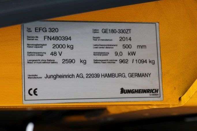 JUNGHEINRICH EFG320 vorkheftruck-photo