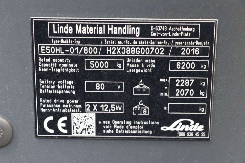 LINDE E50HL-01/600 vorkheftruck-photo