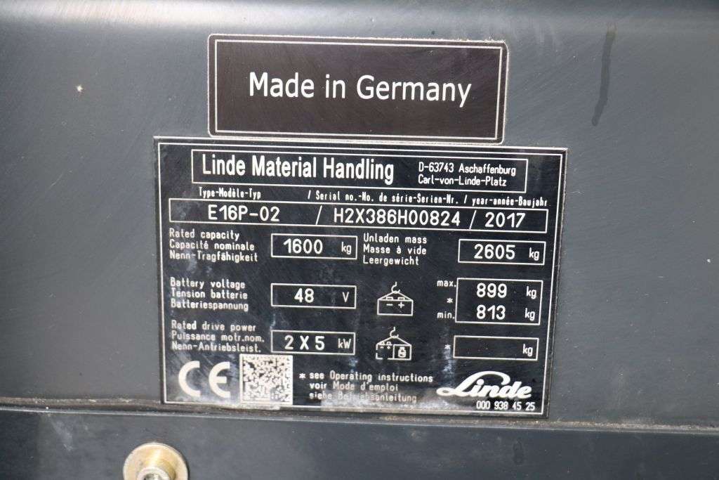 LINDE E16P-02 vorkheftruck-photo